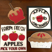 Tier Tray APPLE themed Mini SIGNS
