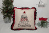 Joy Hope Love Peace Christmas Sublimation Pillow Cover, Red Or White Buffalo Plaid Pillow, Home Decor, Housewarming Gift