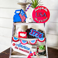 Patriotic Tiered Tray Signs (Painted/DIY)