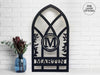 Custom Monogram Cathedral Window