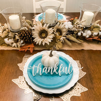 Place Setting Words| Table Setting Words| Thankful| Grateful| Gather| Blessed