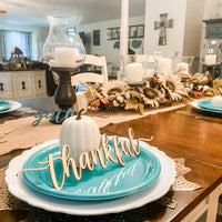 Place Setting Words| Table Setting Words| Thankful| Grateful| Gather| Blessed